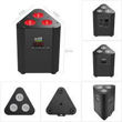 Imagen de TACHO LED PLS A BATERIA PL103A TRUSS RGBW 3X4W