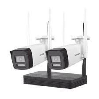 Imagen de KIT HIKVISION WIFI NKS422WOH NVS 4CH 2 BULLETS IP 2MP